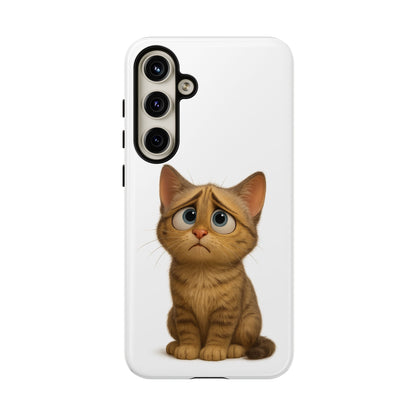 Cute Cat Phone Case, Funny Kitty Case, Animal Lover Gift, Cat Lover Accessory, Unique Cat Design Case, Pet Mom Gift - TRV