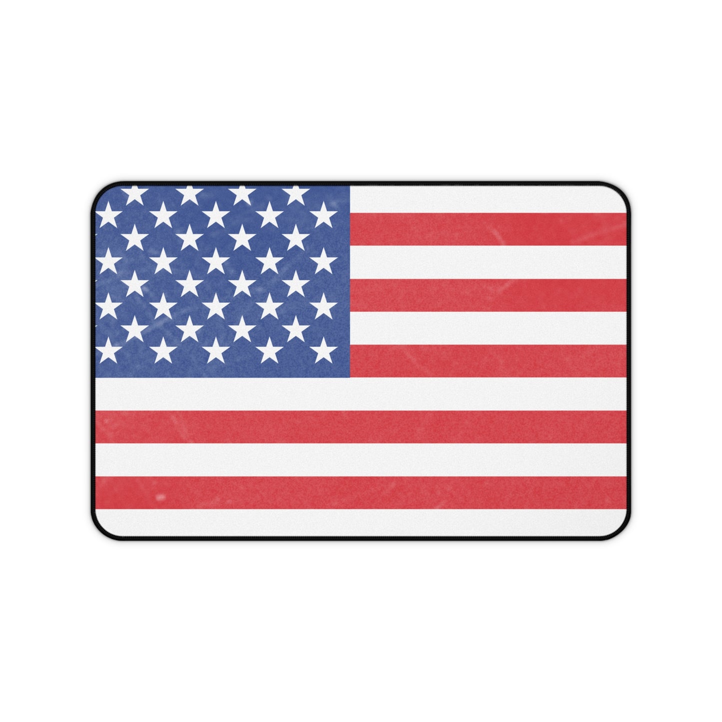 American flag desk mat by Printify featuring patriotic stars and stripes for a stylish workplace accessory.