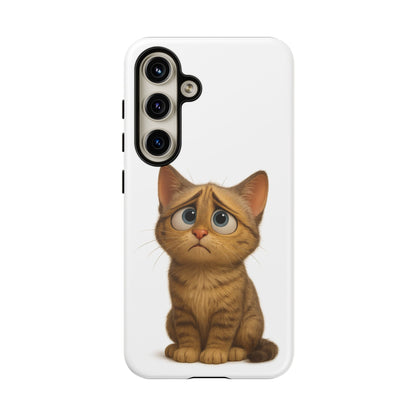 Cute Cat Phone Case, Funny Kitty Case, Animal Lover Gift, Cat Lover Accessory, Unique Cat Design Case, Pet Mom Gift - TRV