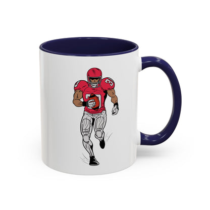 Football Player Coffee Mug, Sports Fan Gift, Motivational Coffee Cup, Game Day Mug, Unique Sports Merchandise