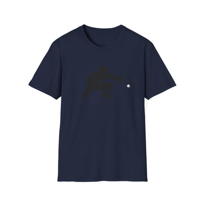Baseball Catcher Unisex Softstyle T-Shirt, Sports Apparel, Gift for Athletes, Workout Gear, Casual Wear, Special Occasions