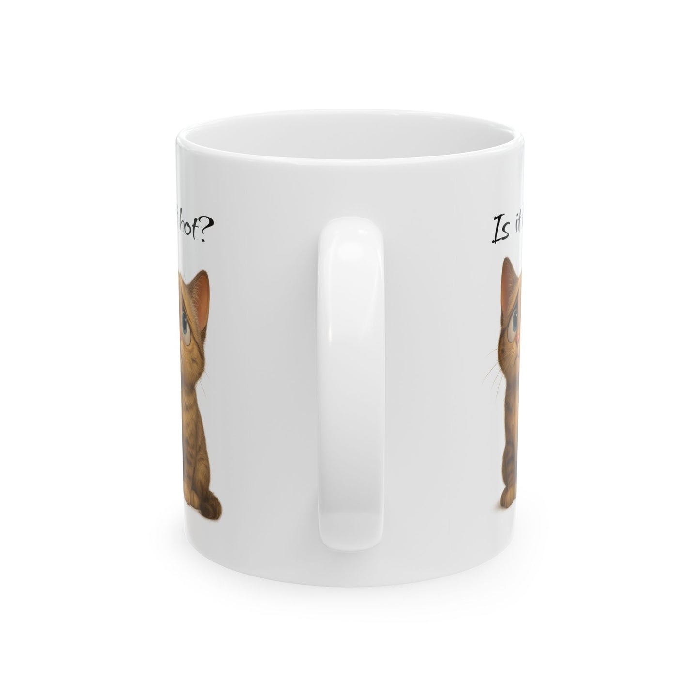 Cute Cat Ceramic Mug, Coffee Cup for Cat Lovers, Fun Gift for Pet Owners, Whimsical Kitchen Decor, Funny Cat Mug