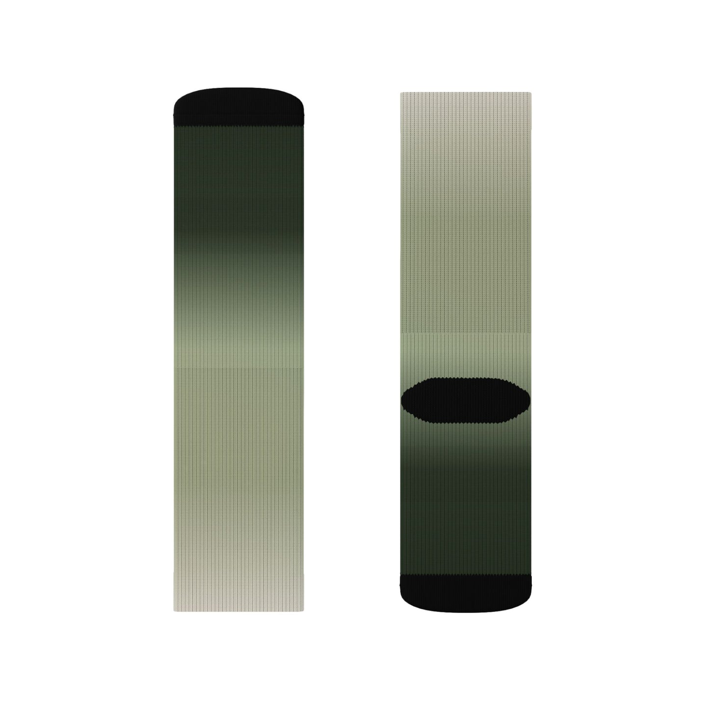 Green Ombre Gradient Socks | Sublimation Socks