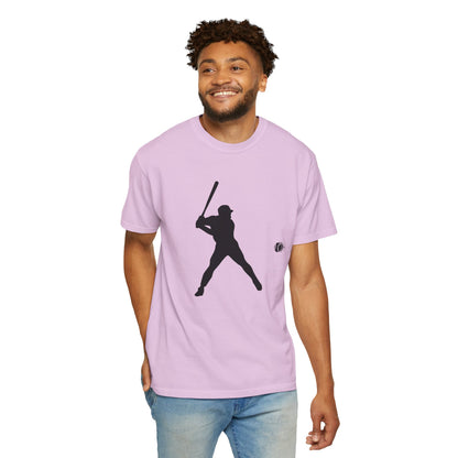 Unisex Baseball Silhouette Tee, Casual Wear, Sports Fan Apparel, Gift for Athletes, Summer Outing Outfit, Soft Cotton Shirt
