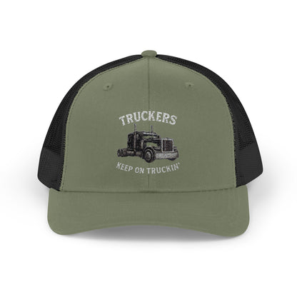 Truck Driver Snapback Cap, Mesh Trucker Hat, Cool Casual Hat, Perfect Gift for Drivers, Trucking Enthusiasts, Outdoor Style - TRV