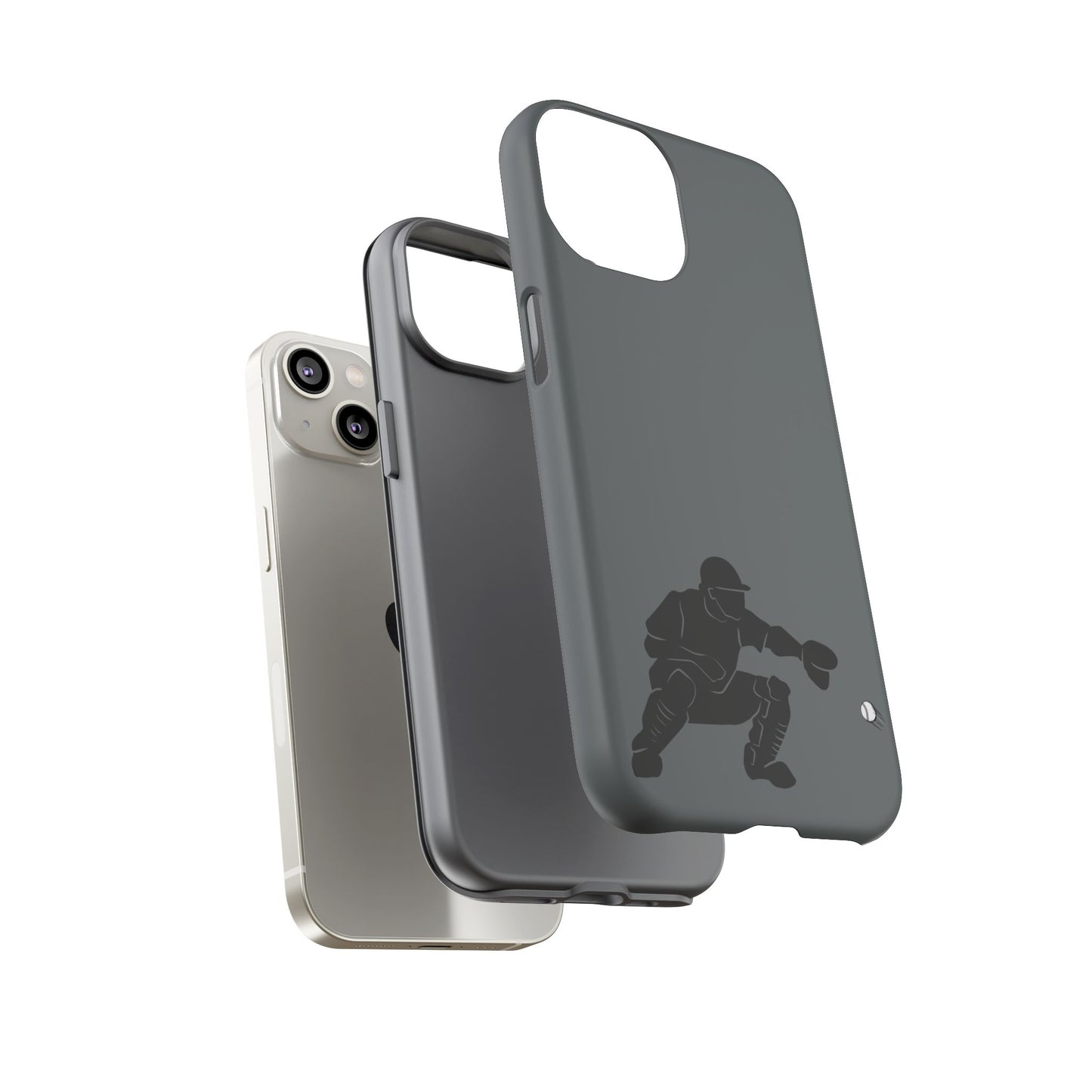 Baseball Catcher Phone Case, Sports Phone Accessory, Tough Cases, Gift for Athletes, Sports Fan Merchandise, Unique Design - TRV