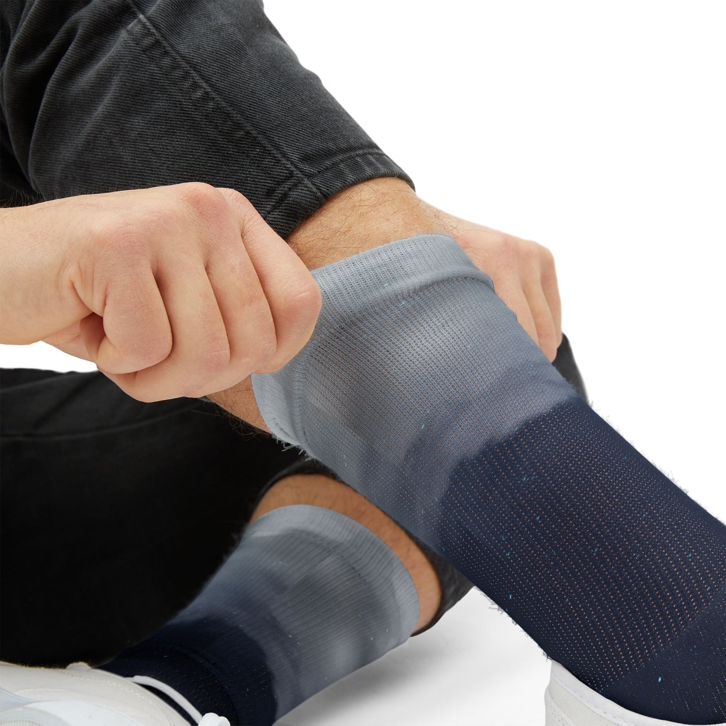 Night Sky Cloud Pattern Socks | Sublimation Crew Socks