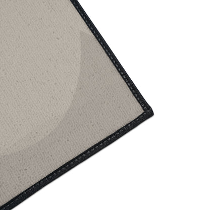 Neutral Abstract Circles Heavy Duty Floor Mat | Non-Slip Entry Rug