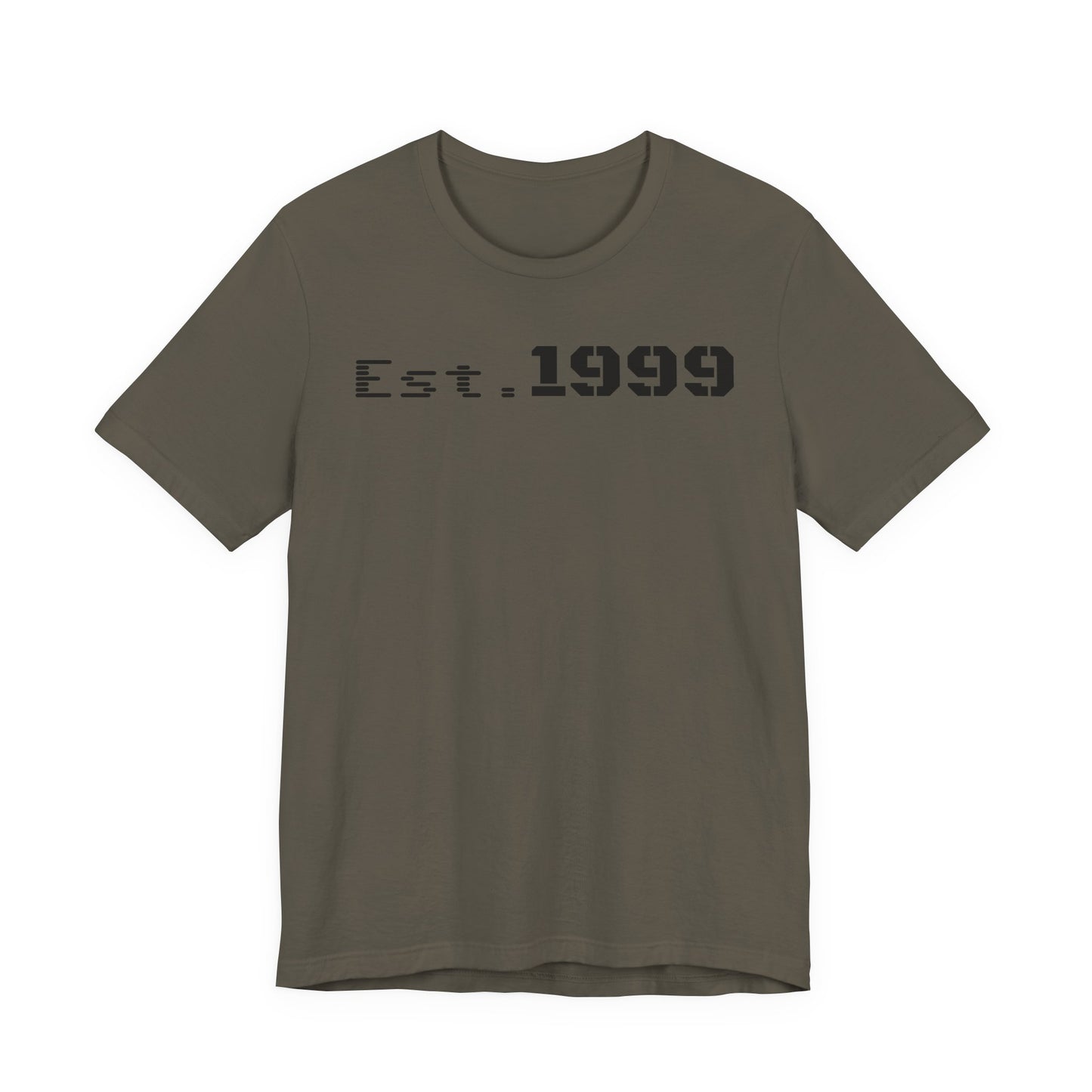 Est. 1999 Unisex Jersey Tee - Casual Birthday Gift, Vintage Style Shirt, Year Established Tee, Customizable Apparel, Unisex Gift