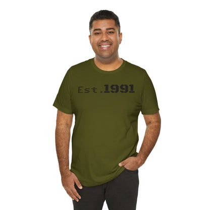 Unisex Vintage Est. 1991 Tee - Perfect Gift for Birthdays, Anniversaries, Throwback Fashion, Casual Wear, Milestone Celebrations
