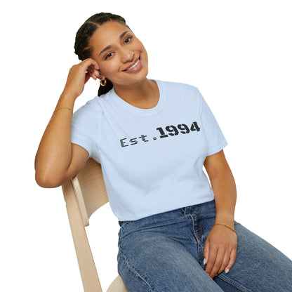 Est. 1994 Unisex Softstyle T-Shirt, Vintage Tee for Birthdays, Retro Gift, Casual Wear, Trendy Soft Shirt