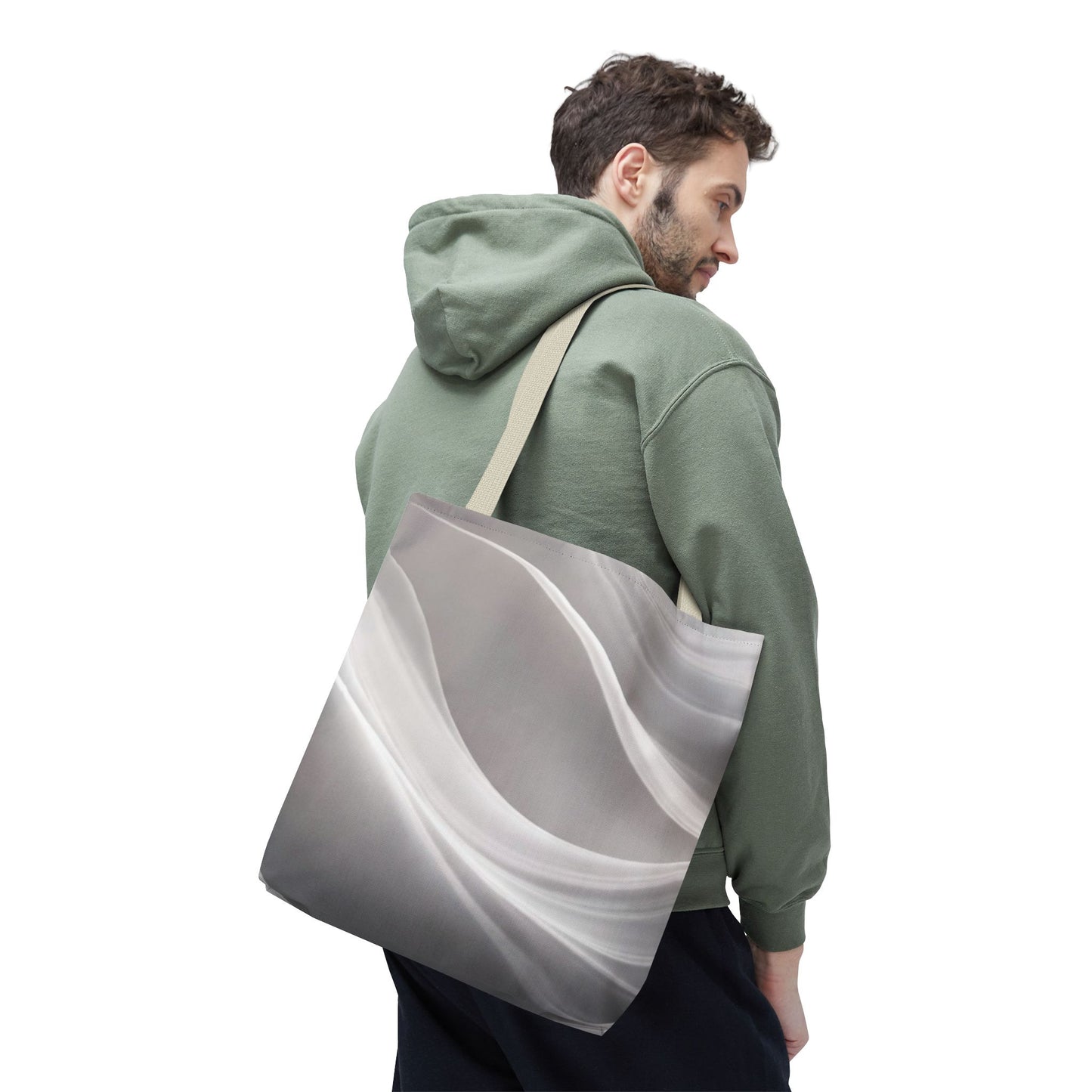 Soft Marble Wave Tote