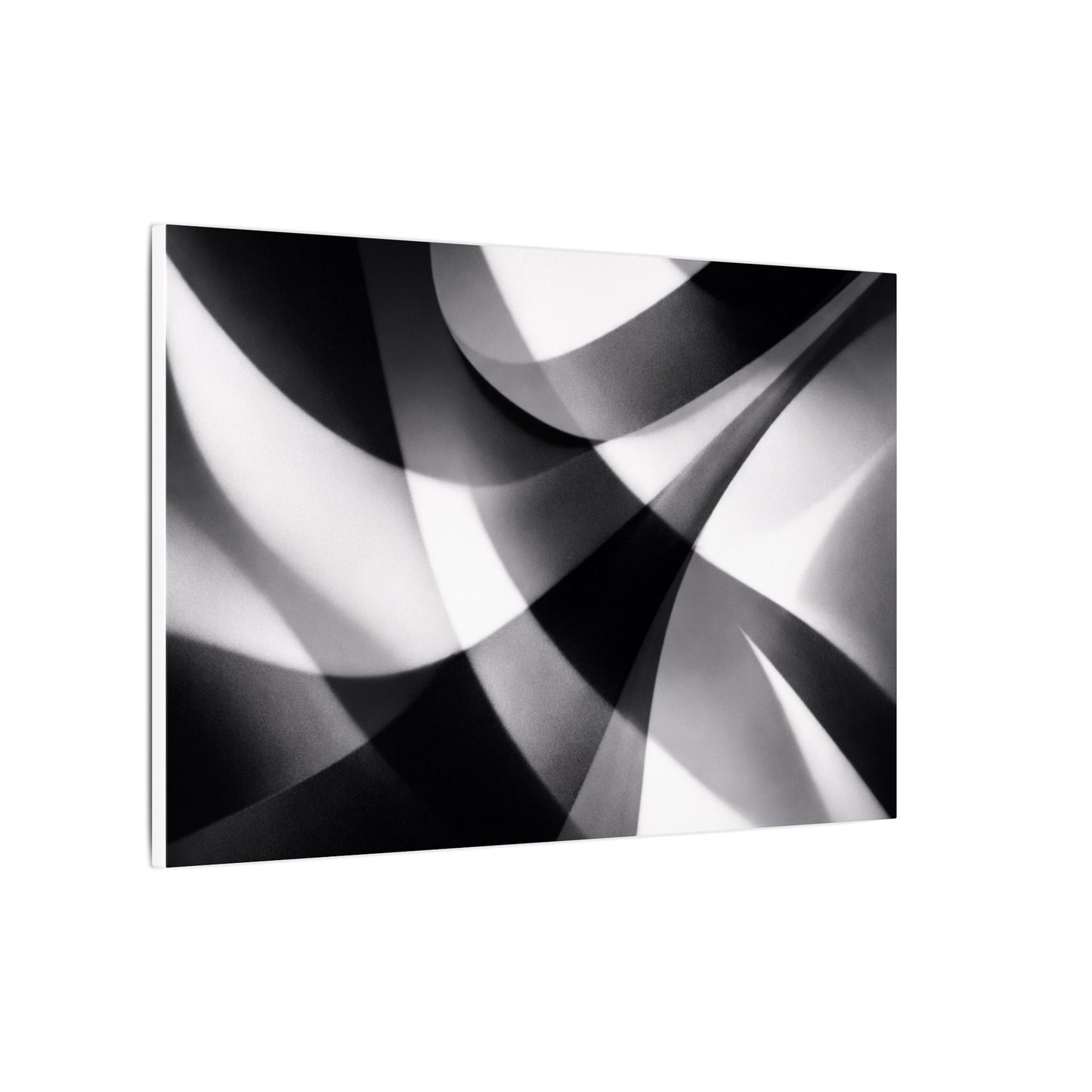 Abstract Black and White Swirl Matte Canvas
