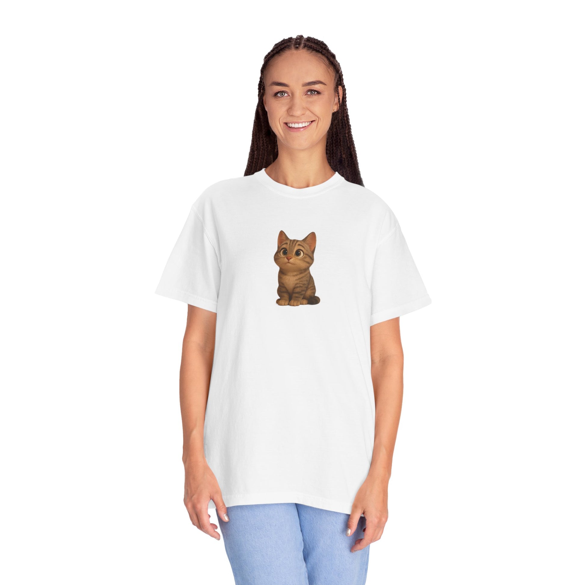 Cute Cat Graphic T-Shirt, Casual Wear, Cat Lover Gift, Everyday Tee, Animal Lover Apparel, Perfect for Birthdays & Holidays - TRV
