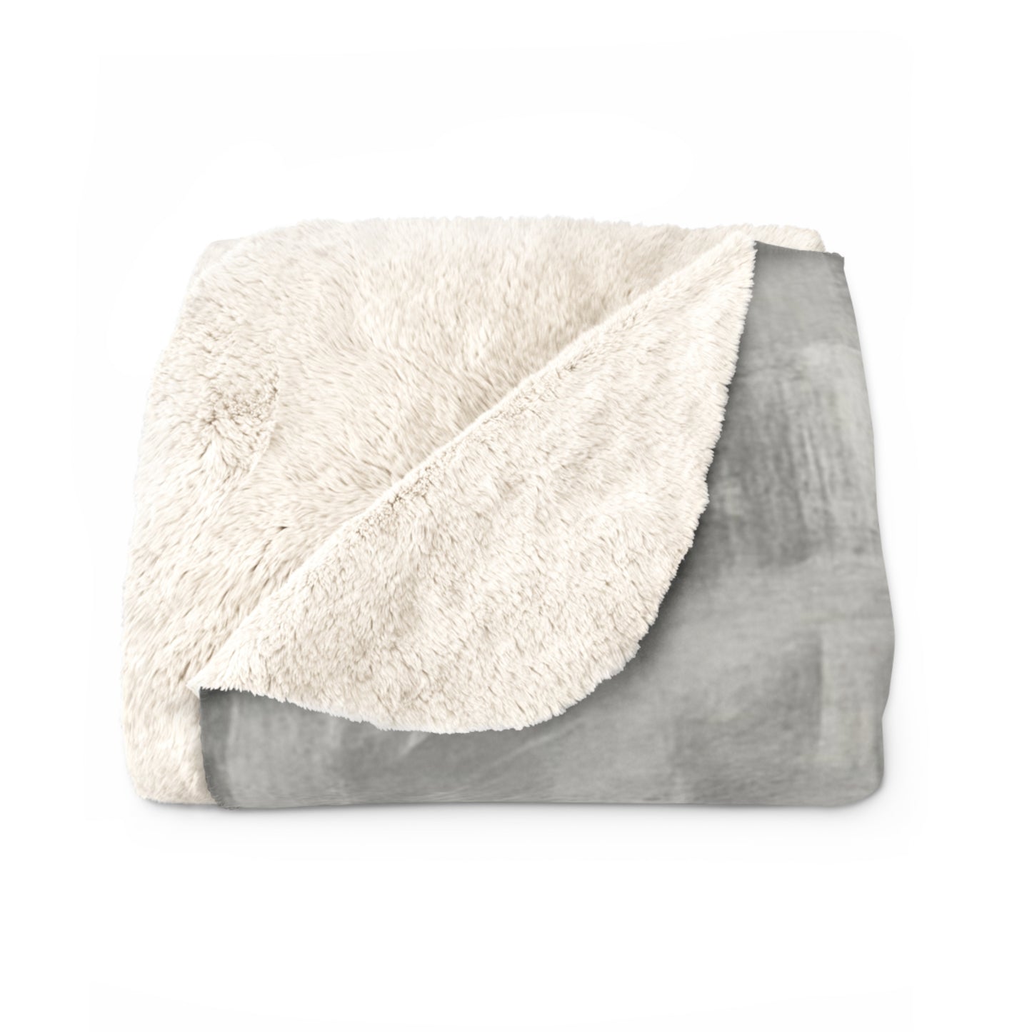 Printify Sherpa fleece blanket, cozy plush throw for winter snuggling, soft and warm for comfortable indoor use.