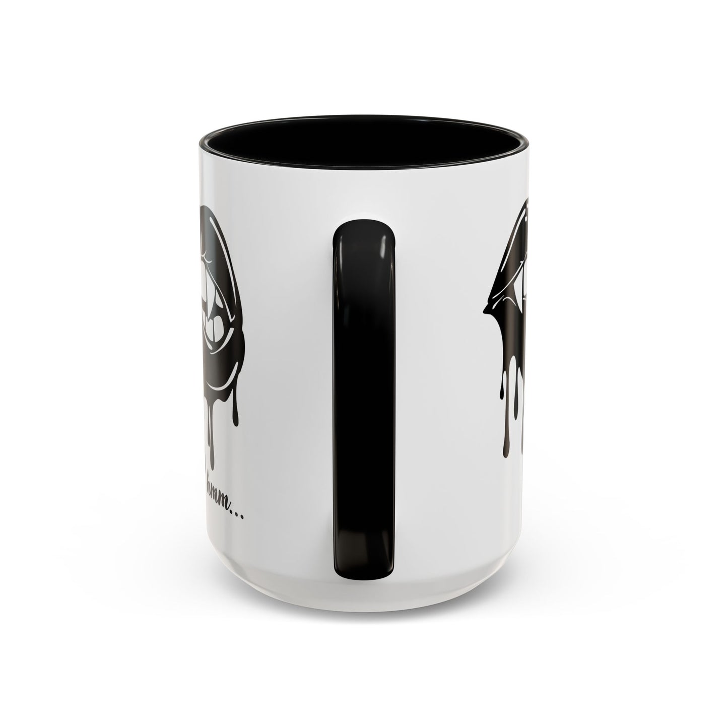 Dripping Lip Coffee Mug – "hmm..." Accent Ceramic Mug (11/15oz)