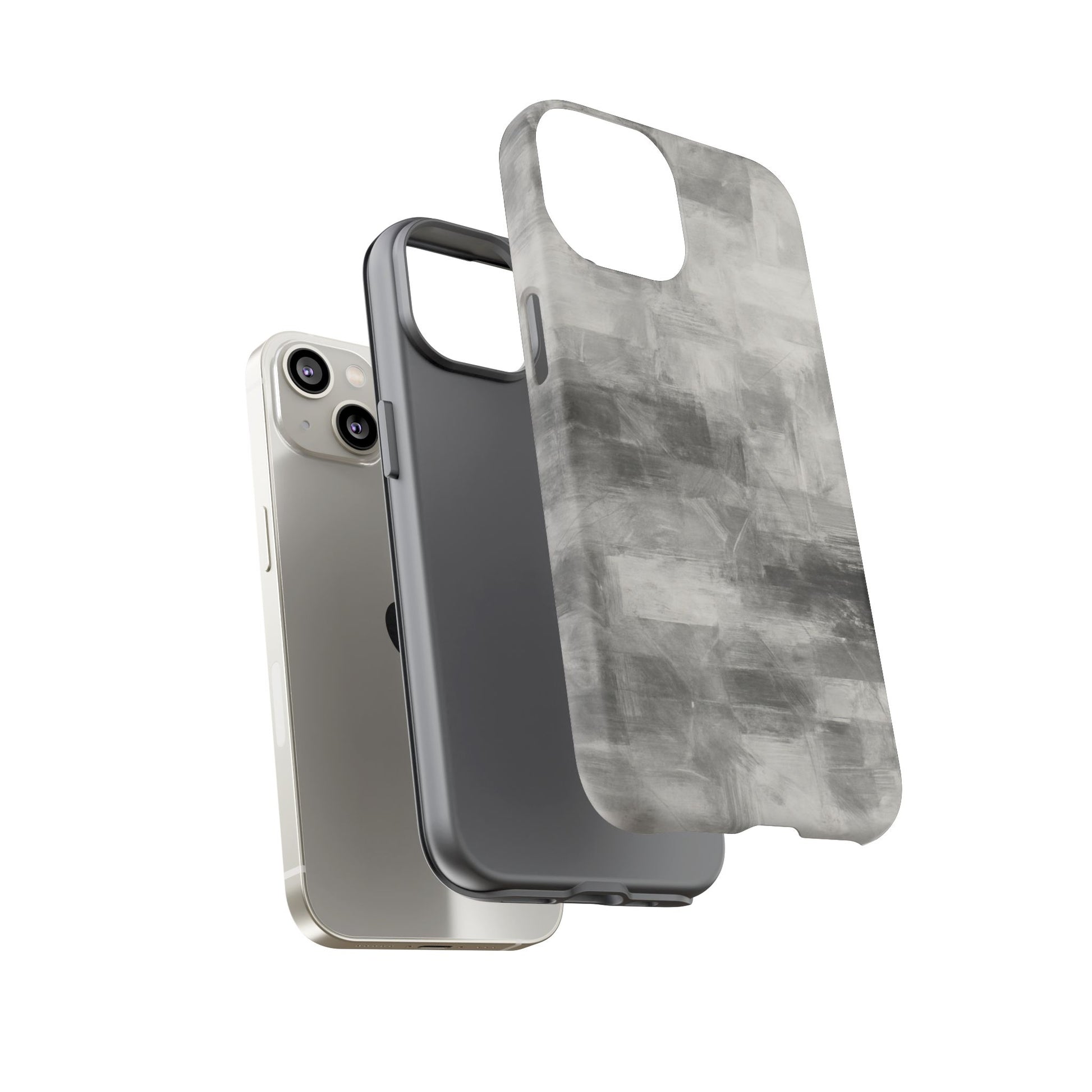 Stylish Phone Case for Tough Protection, Marble Grey Design, Customizable Gift for Her, Unisex Mobile Accessory, Birthday Present, [...] - TRV