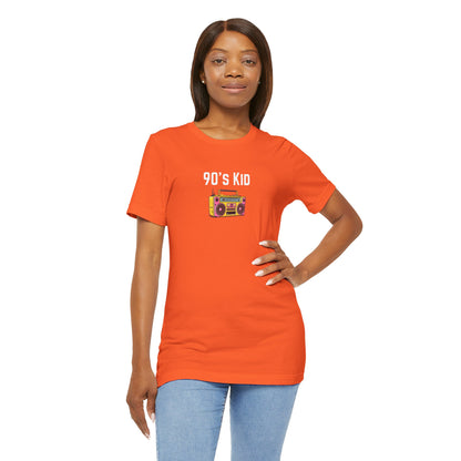 Retro Boombox Tee — 90s Kid Graphic T-Shirt