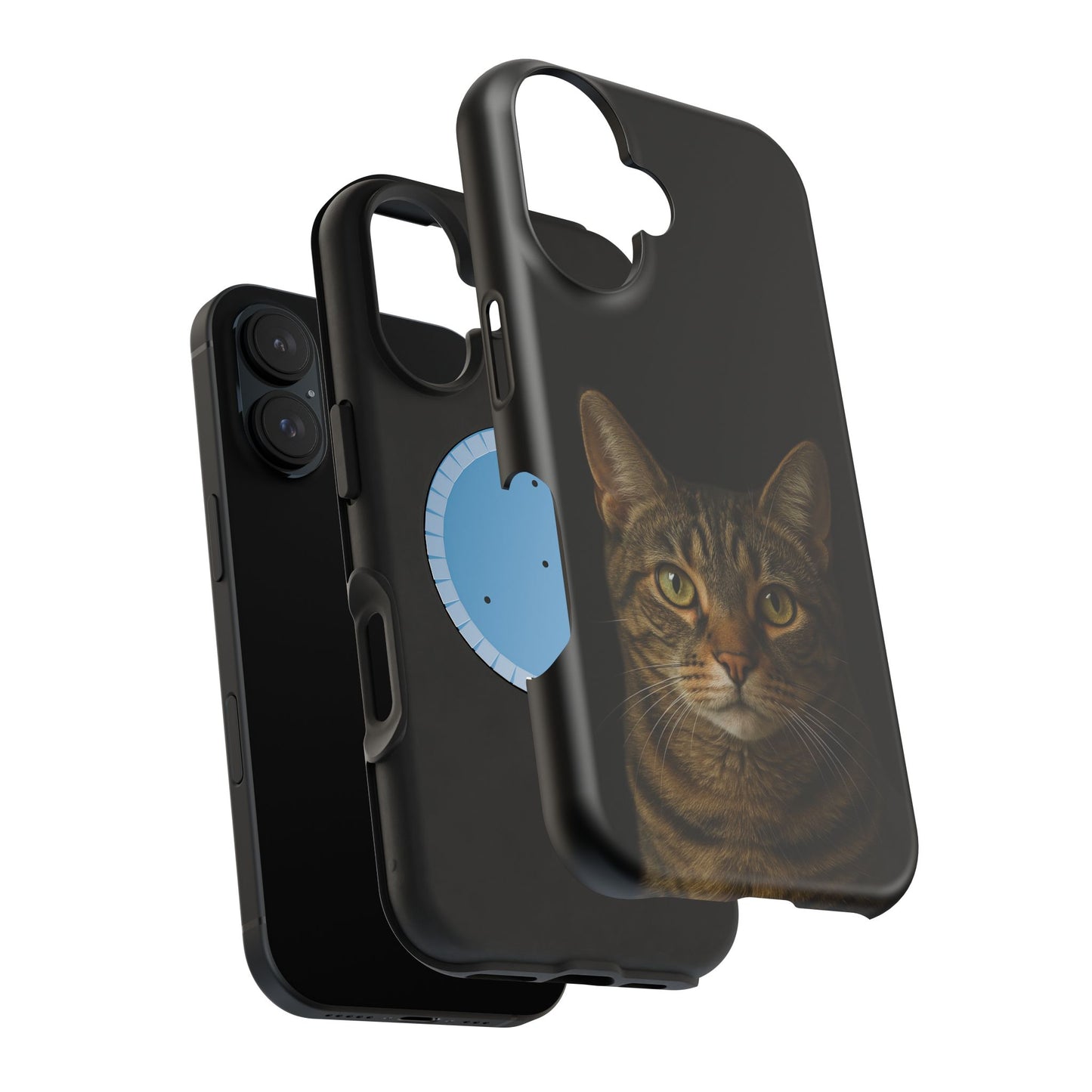 Magnetic Impact-Resistant Phone Case — Realistic Tabby Cat Portrait