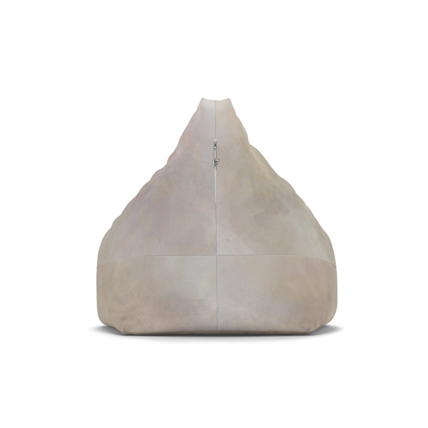 Neutral Marble Texture Bean Bag Chair Cover | Beige Stone Print