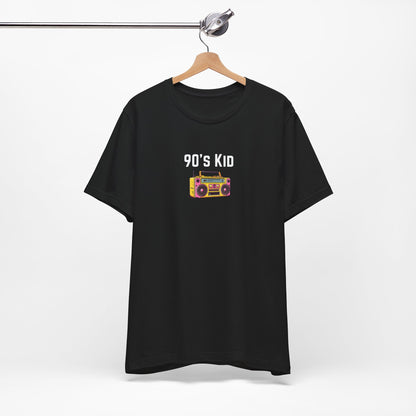 Retro Boombox Tee — 90s Kid Graphic T-Shirt