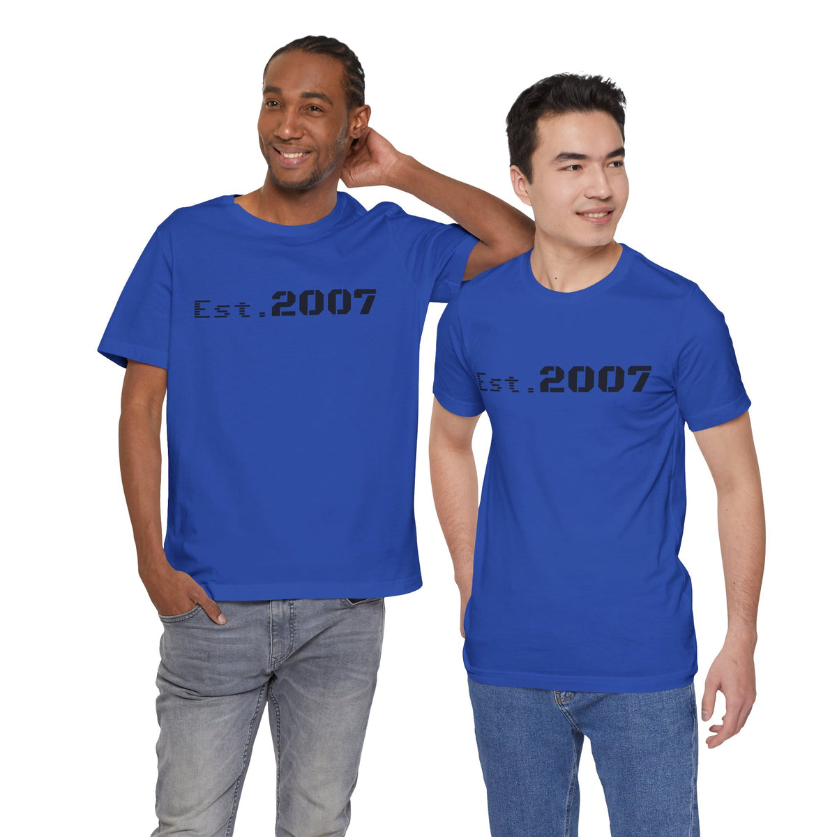 Vintage Est. 2007 T-shirt by Printify featuring a classic design and casual fit, perfect for everyday wear.