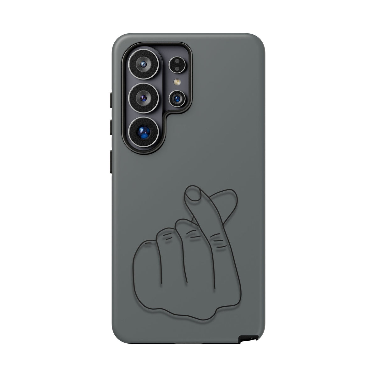 Silicone Phone Case, embossed Korean finger heart design - view 49