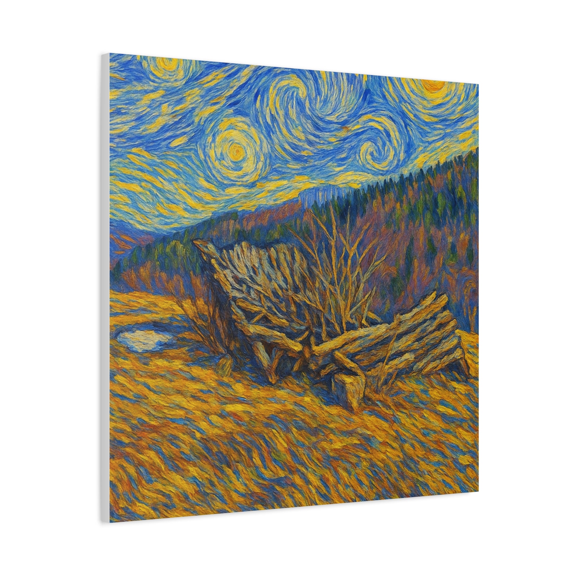 Artistic Van Gogh Style Canvas Wall Art, Nature Inspired Decor, Home Aesthetic, Gift for Art Lovers, Gallery Wall Piece, Living Room Decor, [...] - TRV