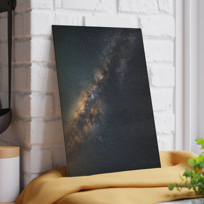 Milky Way Glass Cutting Board — Night Sky Decorative Kitchen Board