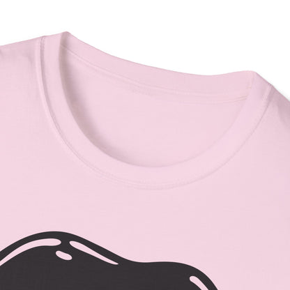 Edgy Graphic Unisex T-Shirt - Dripping Mouth Design, Cool Tee, Trendy Shirt, Hipster Top, Streetwear, Alternative Fashion, Holiday Gift