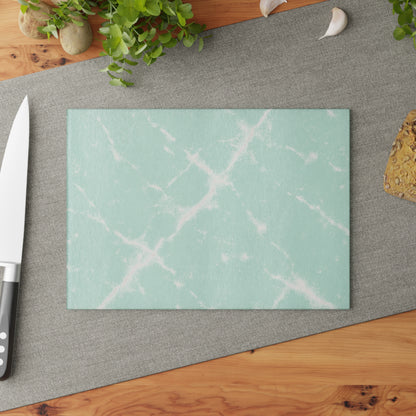 Mint Marble Glass Cutting Board