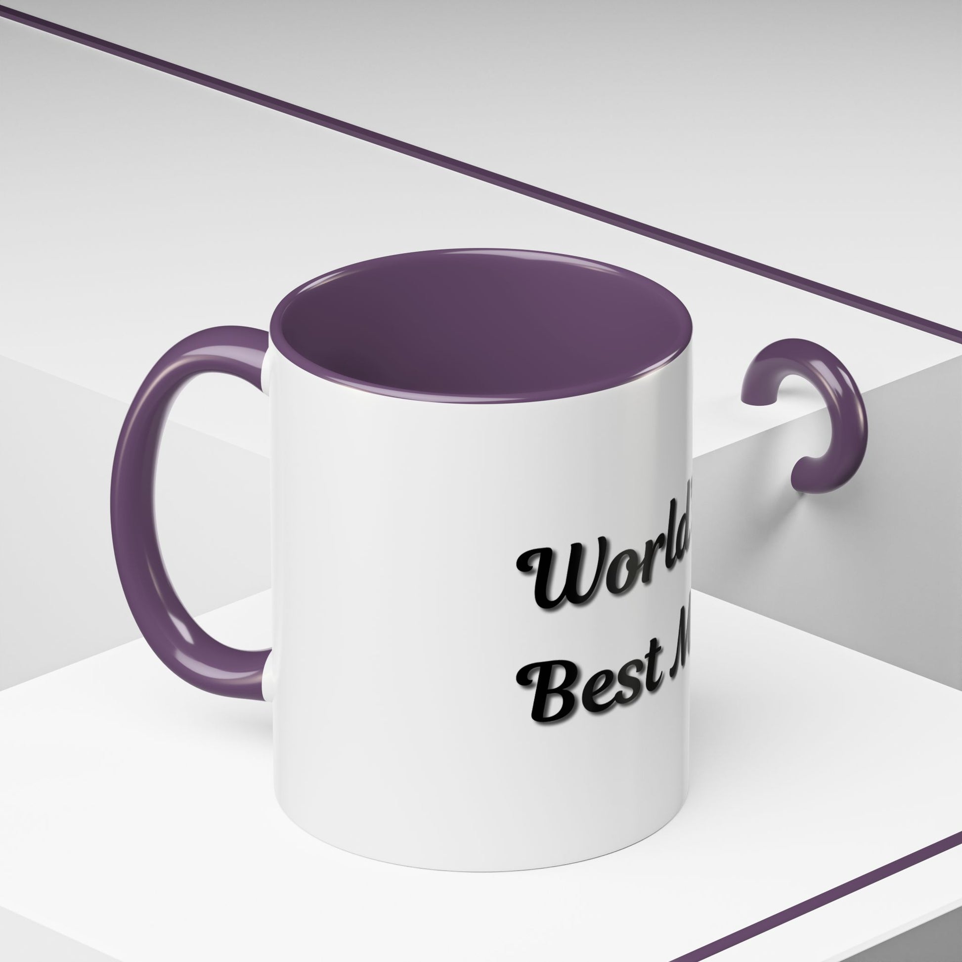 World's Best Mom Accent Coffee Mug - 11oz & 15oz - Perfect Gift for Mother's Day - TRV