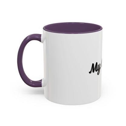 Personalized My Coffee Accent Mug - 11oz & 15oz Coffee Cups for Coffee Lovers - TRV