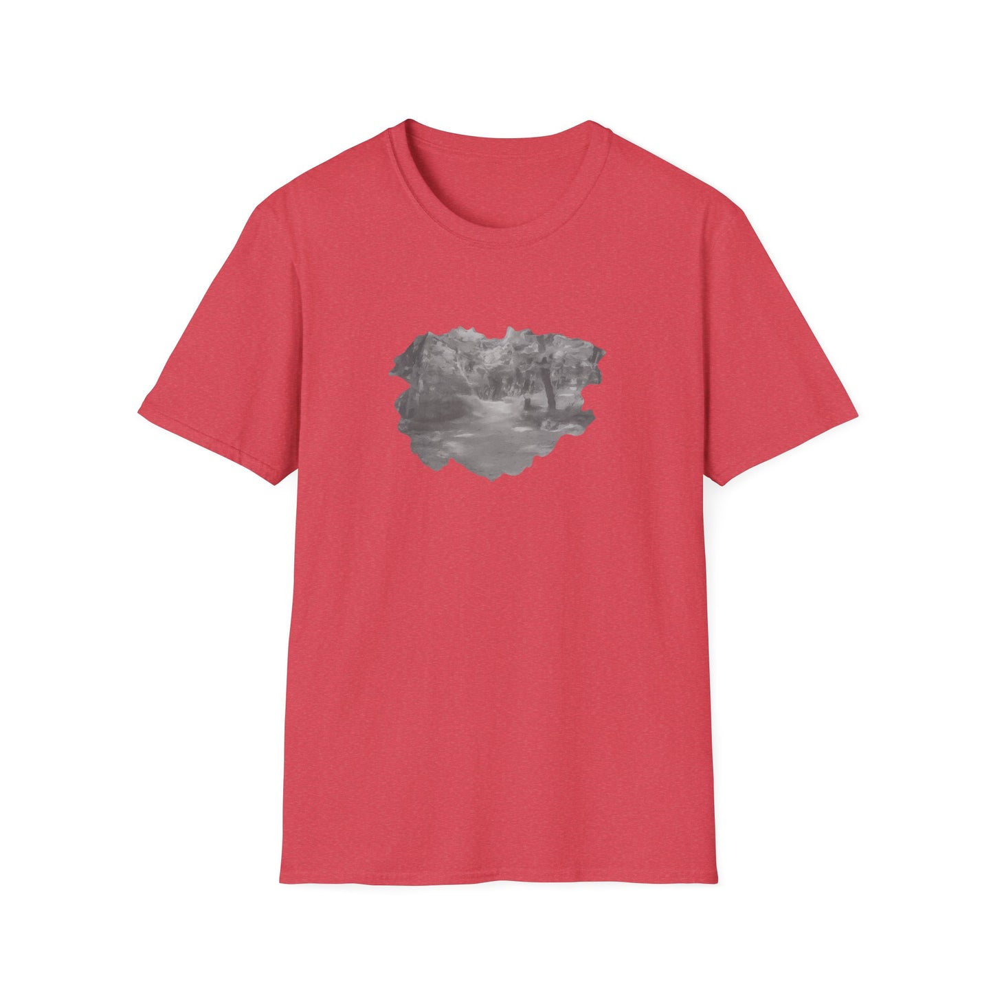Serene Nature Landscape T-Shirt - Comfortable Unisex Tee, Outdoor Adventures, Nature Lover Gift, Casual Wear, Stylish Spring Top - TRV