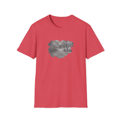 Serene Nature Landscape T-Shirt - Comfortable Unisex Tee, Outdoor Adventures, Nature Lover Gift, Casual Wear, Stylish Spring Top - TRV