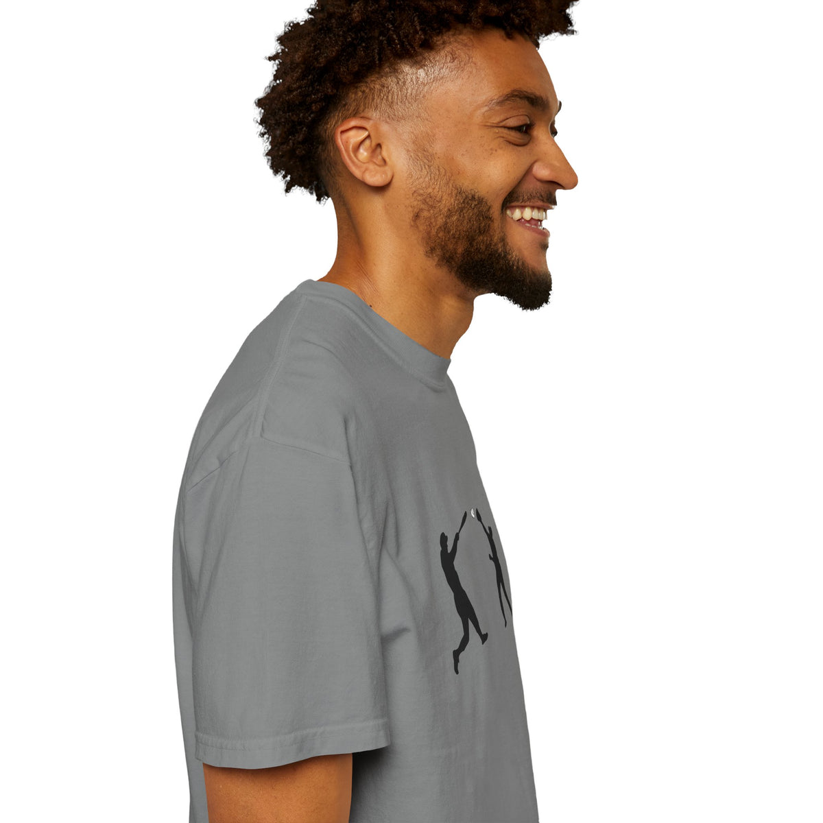 Minimal baseball player silhouette T-shirt by Printify featuring a simple graphic design on a casual T-shirt.