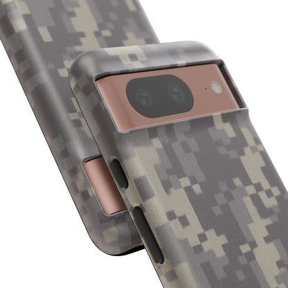 Camouflage tough phone case by Printify with rugged digital camo design, protective cover for smartphones, durable and stylish.