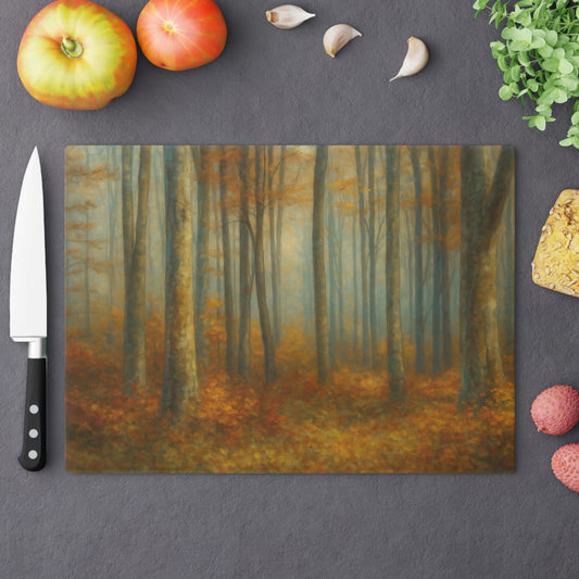 Autumn Forest Cutting Board - Nature-Inspired Kitchen Decor