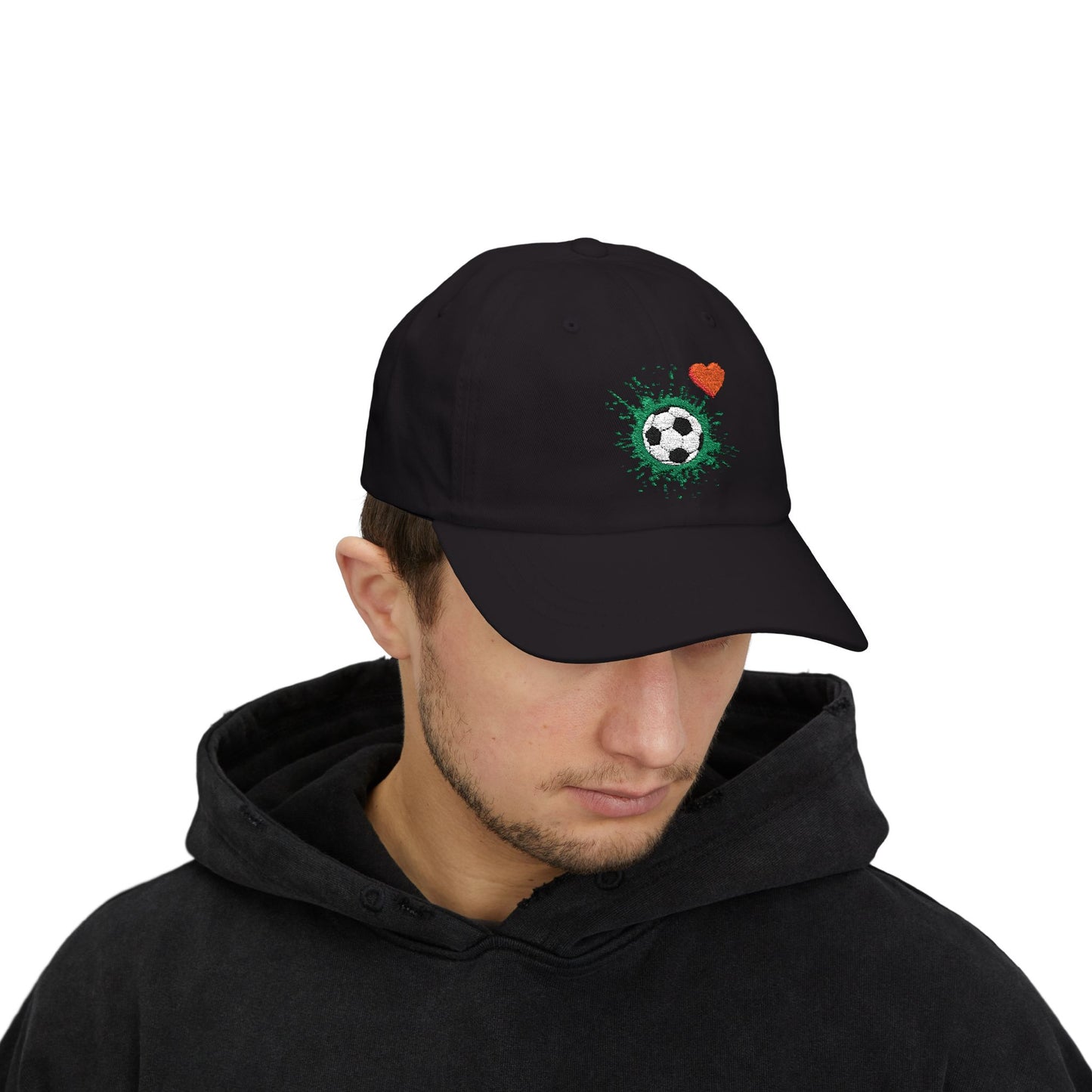 Soccer Love Dad Cap | Perfect Gift for Sports Lovers, Father's Day, Outdoor Events, Casual Wear, Adjustable Cap - TRV