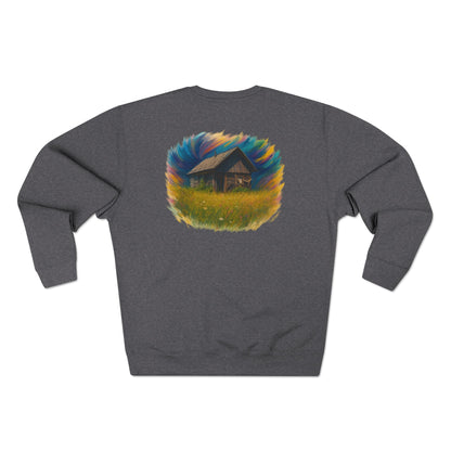 Cozy Dreamers Unisex Crewneck Sweatshirt, Artistic Sweatshirt, Gift for Nature Lovers, Vintage Vibe Apparel, Comfortable Layer, Casual Wear - TRV