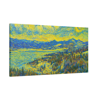 Vibrant Canvas Art, Framed Wall Decor, Modern Home Decor, Landscape Painting, Gift for Art Lovers, Art for Living Room