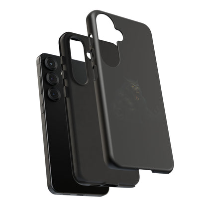 Dark monster graphic werewolf phone case by Printify, tough protective cover for smartphones with a fierce, detailed design.