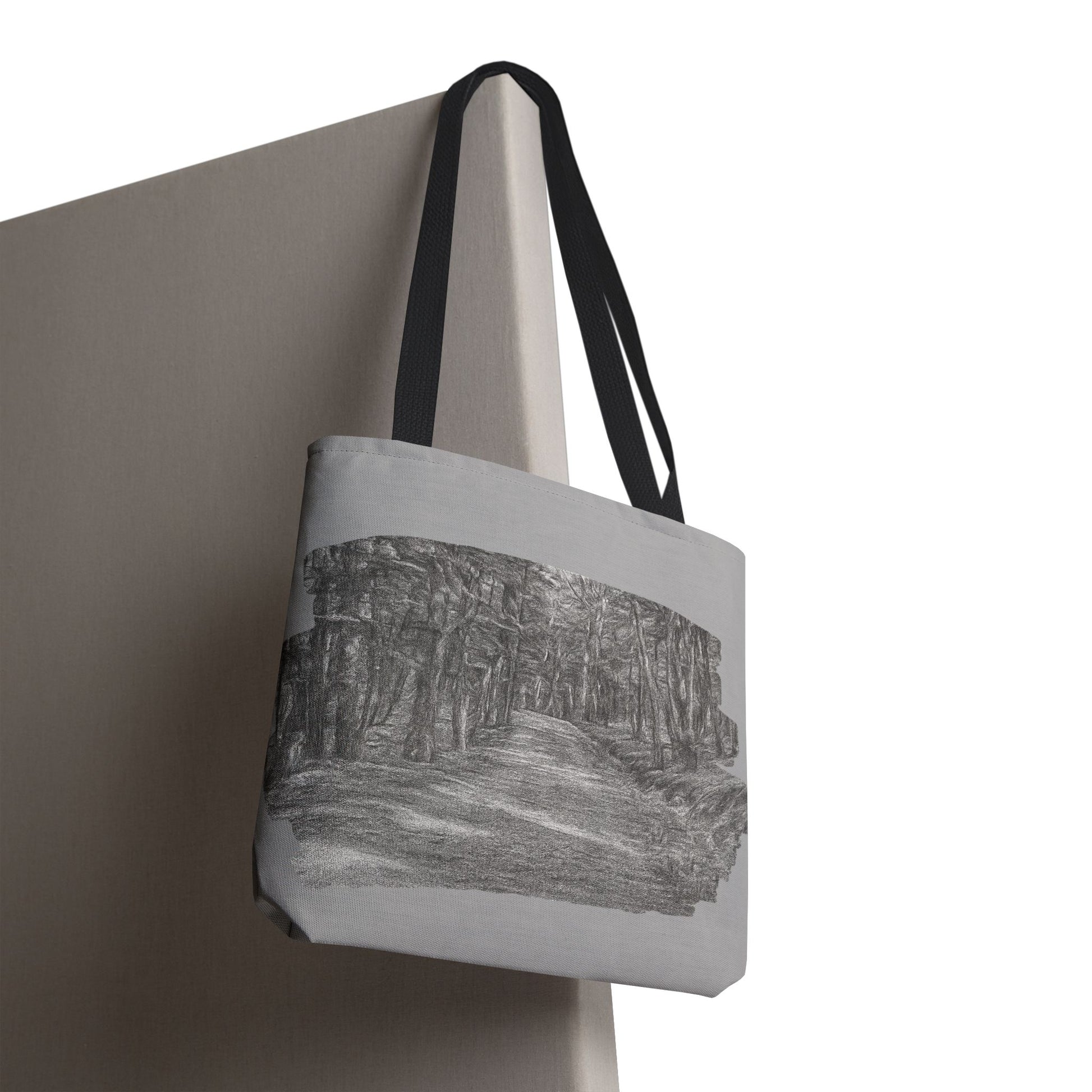 Scenic Path Tote Bag, Reversible Tote, Eco-Friendly Shopper, Outdoor Adventure Bag, Gift for Nature Lovers, Stylish Carryall - TRV