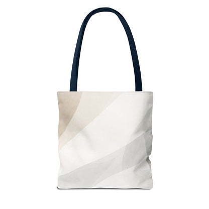 Neutral Abstract Geometric Tote Bag | Minimal Beige Shapes