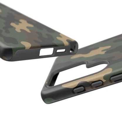 Camouflage tough phone case by Printify, rugged camouflage protective cover for smartphones with durable design.