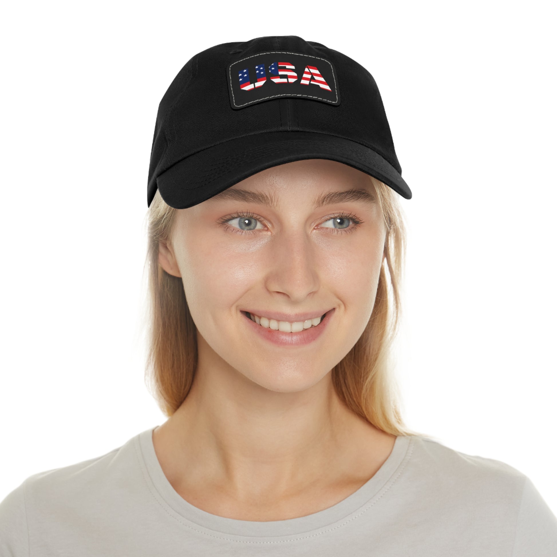Dad Hat with USA Leather Patch - TRV