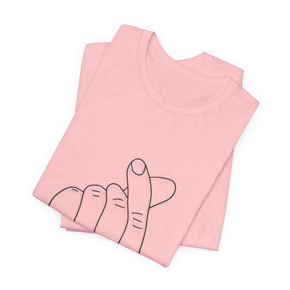 Minimalist Hand Sign Unisex Tee | Casual Everyday Wear | Perfect for Gift Givers