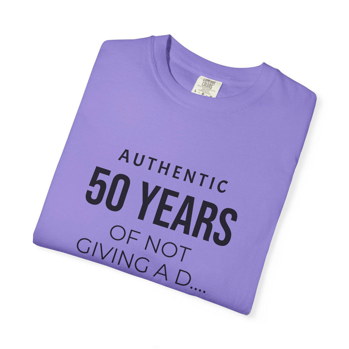 Custom garment-dyed T-shirt by Printify, featuring a soft fabric and vibrant color, perfect for personalized designs and casual wear.