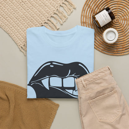 Edgy Graphic Tee - Dripping Lips Design - Unisex Heavy Cotton Tee