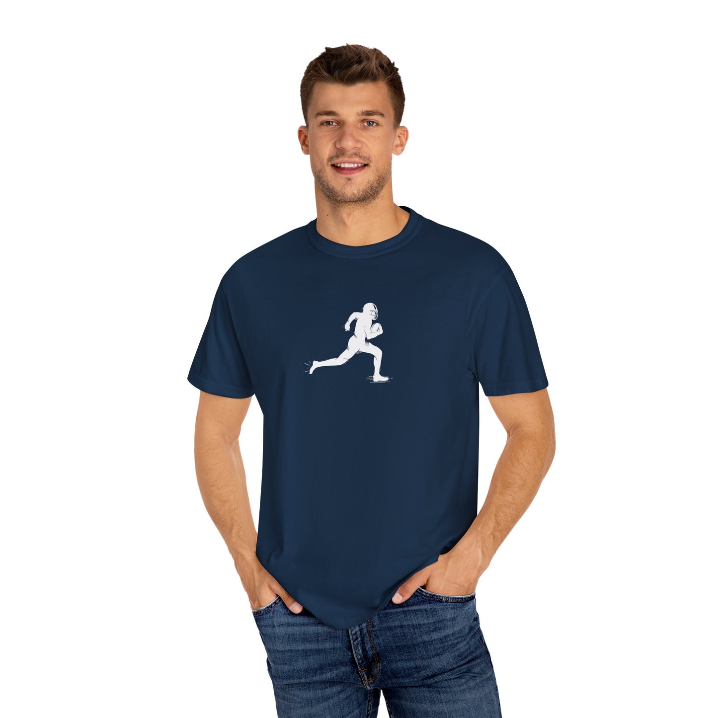 Unisex Football Player T-Shirt | Comfortable Sports Tee, Gift for Runners, Casual Wear, Workout Clothing, Everyday Style - TRV